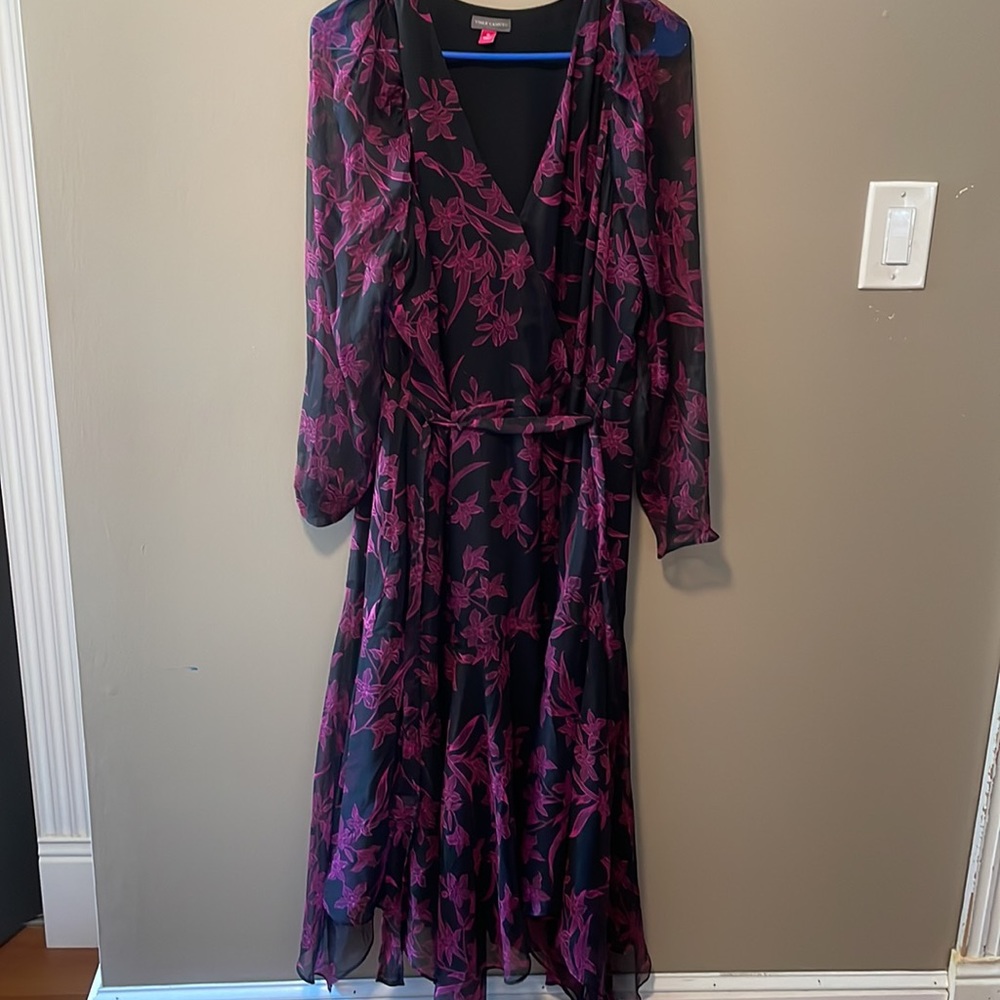 Vince Camuto floor length wrap dress